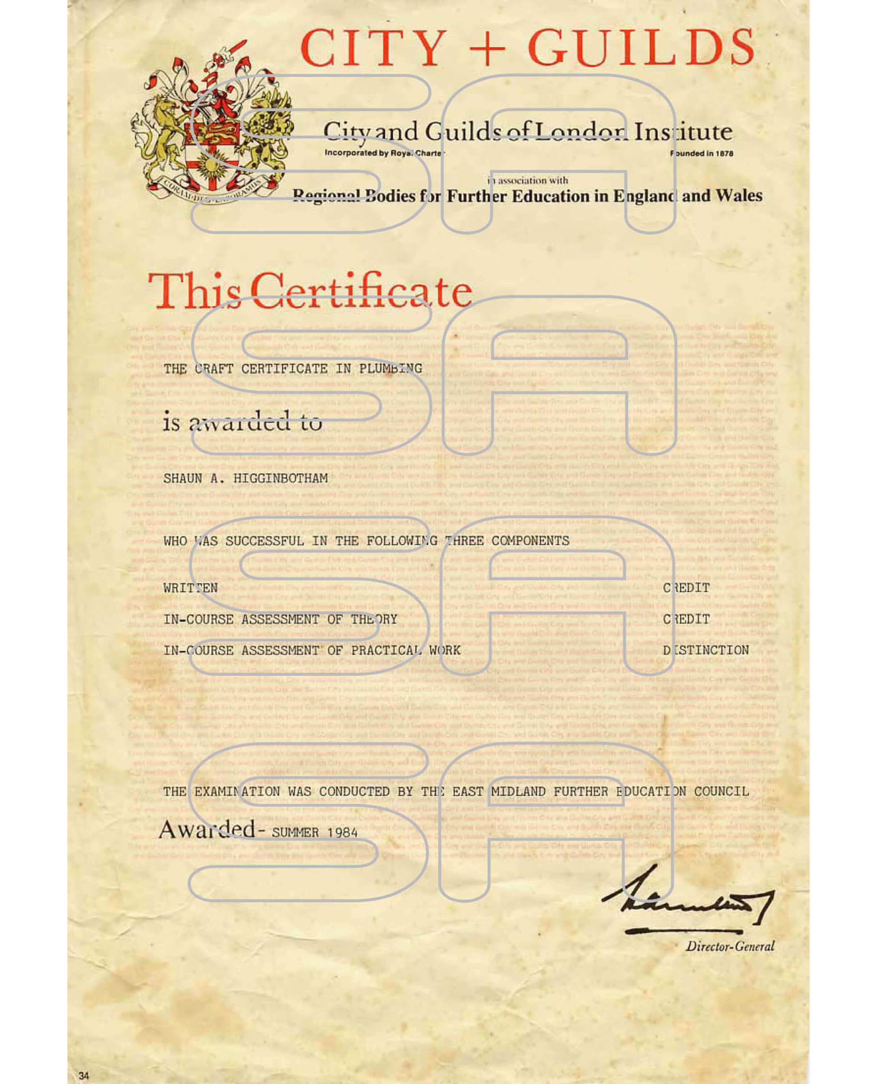 boiler Gas Certificate